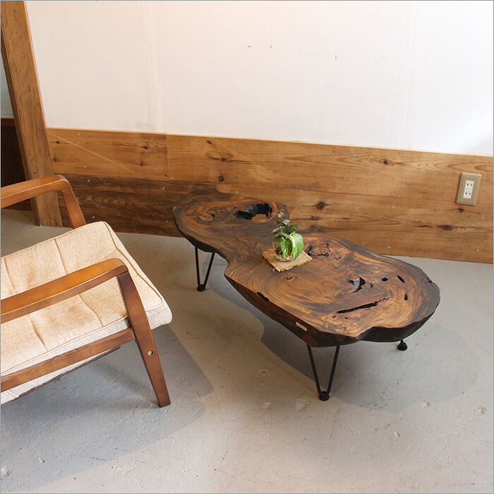 楽天市場】【1点物】ケヤキ 欅 一枚板 ローテーブル カフェテーブル