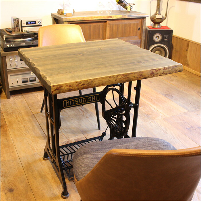 楽天市場】足踏みミシン台 リメイク テーブル 古材 カフェテーブル