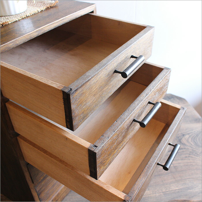 楽天市場】小引き出し 5段 木製 アンティーク ミニチェスト 小物入れ