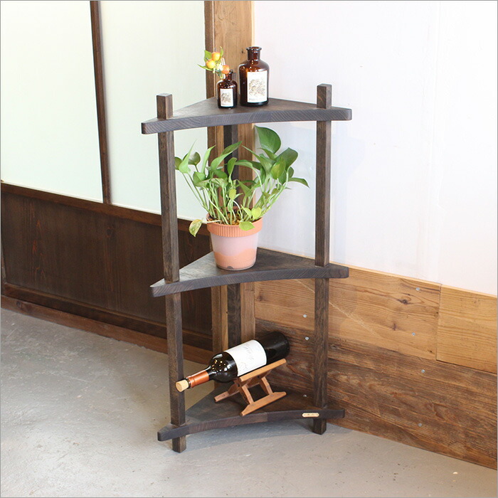 楽天市場】コーナーラック 扇（本棚・ラック・カラーボックス｜収納