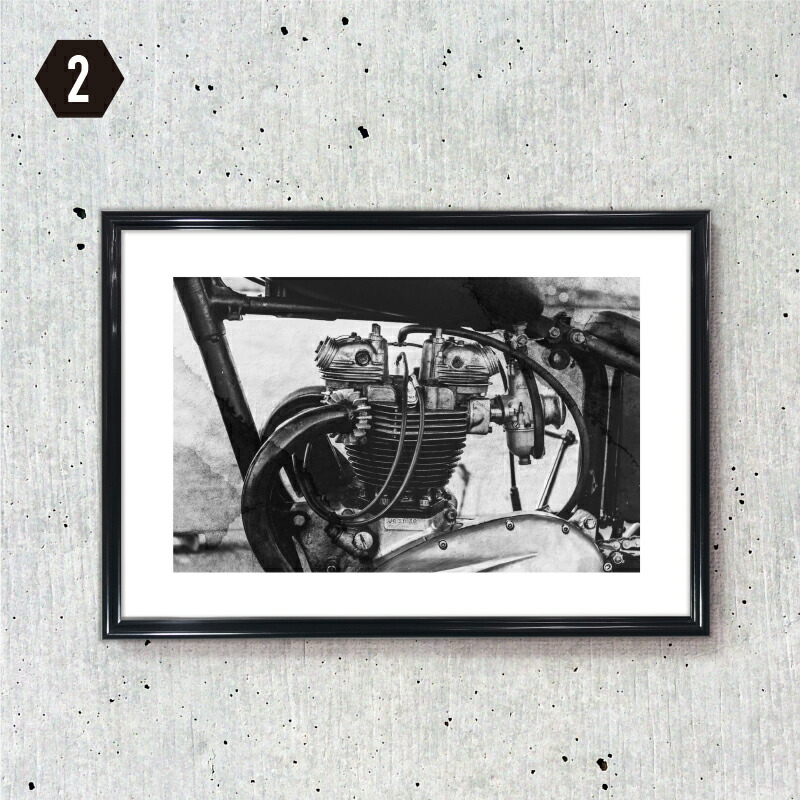 楽天市場】お得な5枚 セット 【フレーム付 アートポスター Motorcycles