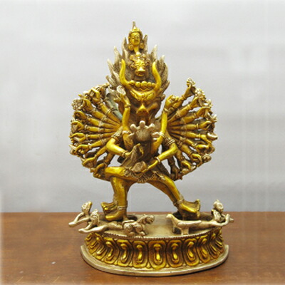 楽天市場】アンティーク仏像歓喜仏（ヤブユム）《千手》【仏像