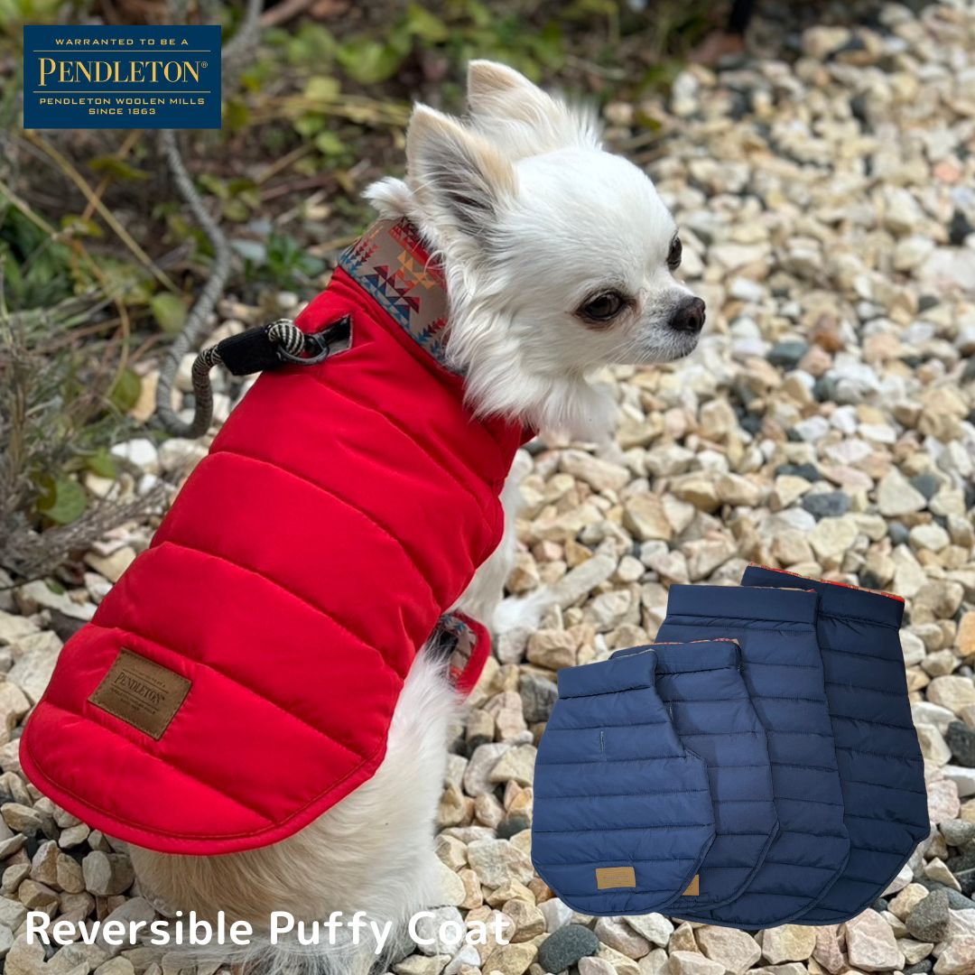 新品PENDLETON×entourage別注ドッグウェア／赤×ベージュ 【公式通販】