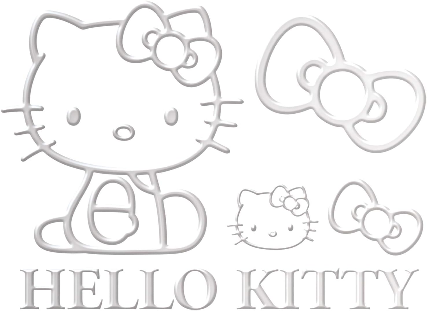 楽天市場】KT547 ハローキティ エンブレムステッカー | キティ シール