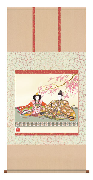 楽天市場】段雛 掛け軸 【桃の節句】 掛軸(雛祭り/お雛様/雛/ひな祭り