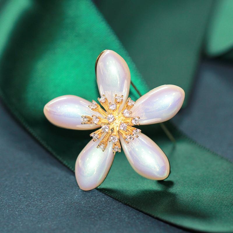 マベパール ブローチ」の人気商品一覧 | OY8◇マベパール付き お花の