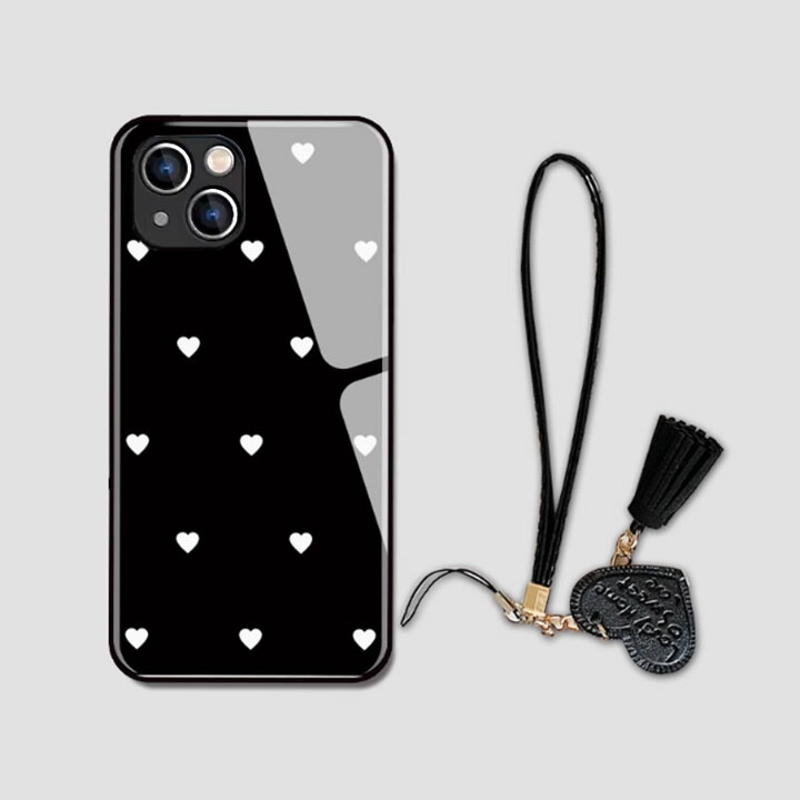 楽天市場】iPhone17ケース ハート シンプル ストラップ付き アイフォン