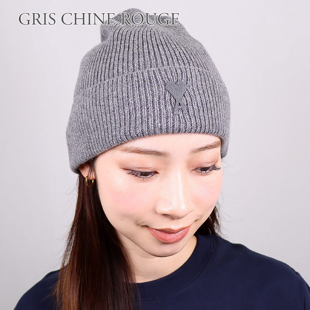 新品未使用 ami Paris ニット帽 AMI PARIS ニット帽 KNIT HAT UHA115