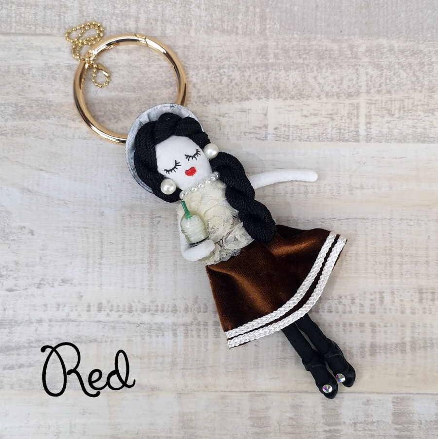 楽天市場】送料無料 ドールチャーム バッグチャーム 人形 女の子