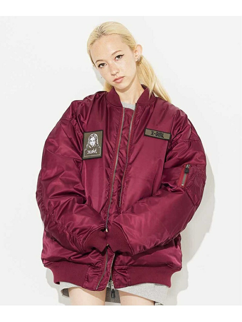 楽天市場】OVERSIZED MA-1 ジャケット X-girl X-girl エックスガール