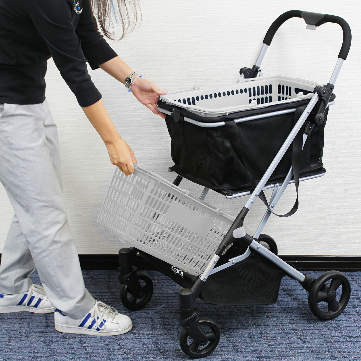 Amazon｜【単品】エコカエクセラ 保冷バッグ ショッピングカート