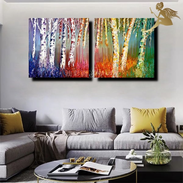 手描きの油絵の人体の抽象的な装飾画の客間の背景の壁は絵を掛けます。