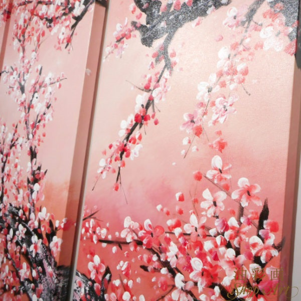 梅さくらの里 油彩画 2020年作 梅さくらの里 油彩画 2020年作