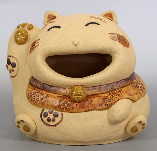 入手困難】美濃焼 和田一人 七福神招き猫(大) 右手 入手困難】美濃焼