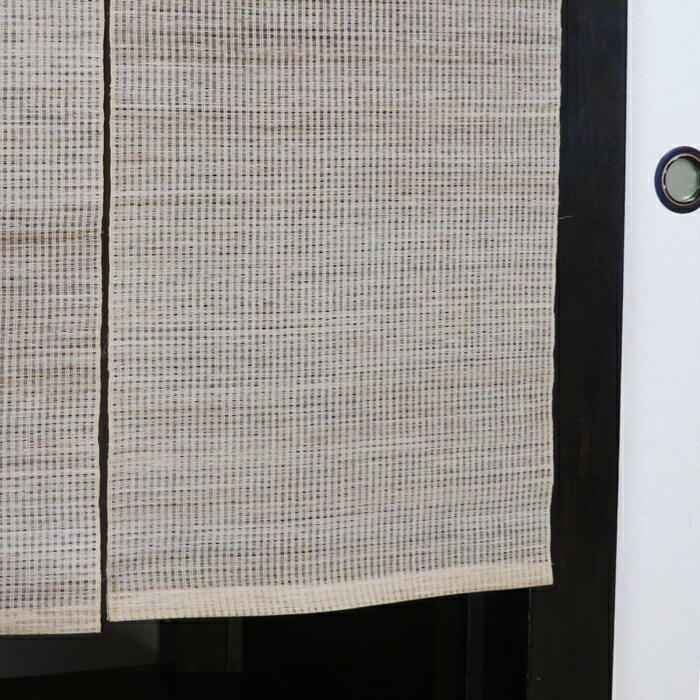 ハ*コ様 生成り 麻 のれん 約85cm幅 ハ*コ様 生成