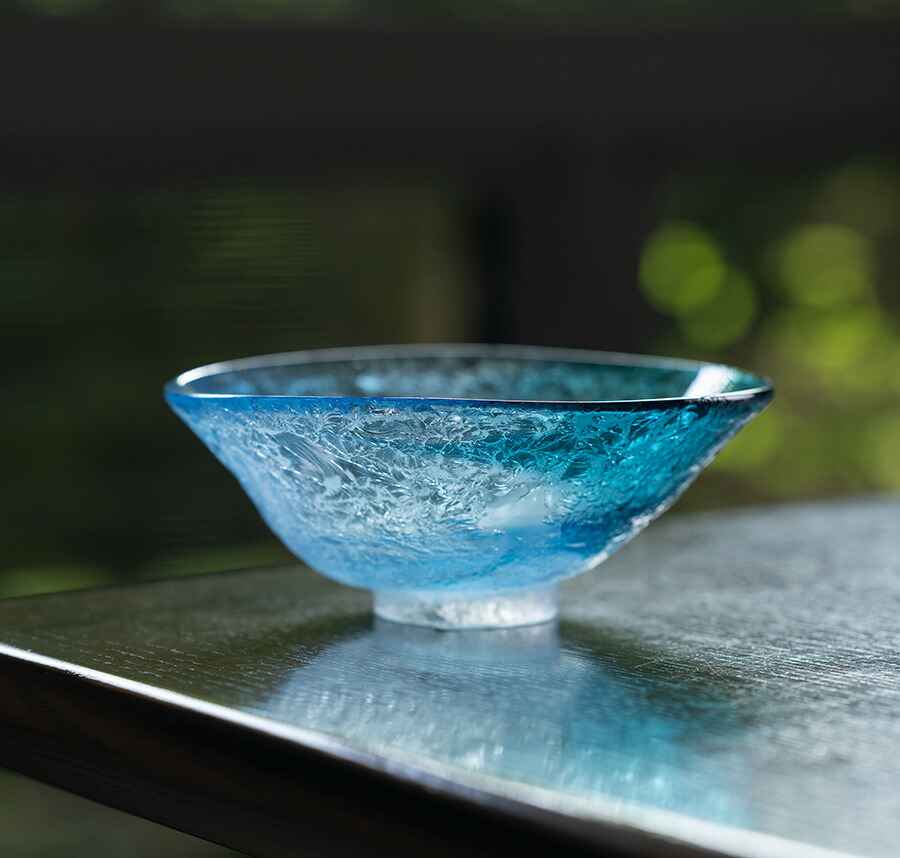 楽天市場】ガラス抹茶茶碗 | ガラス茶碗「一刻の空」（KOK-132） 作家