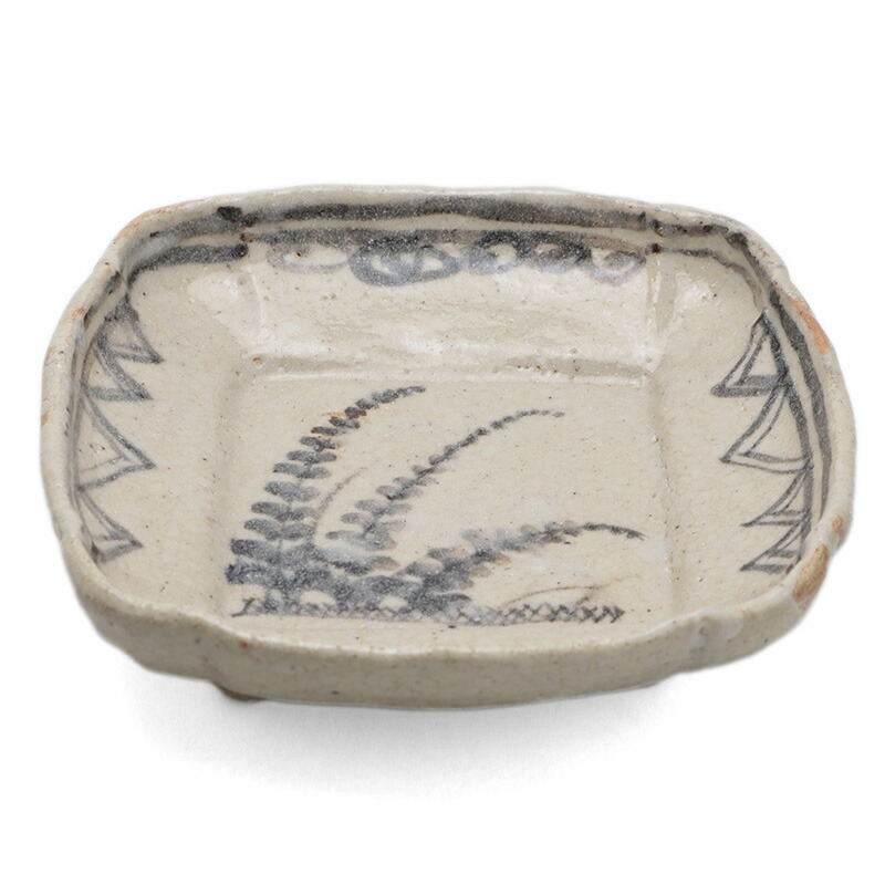 楽天市場】志野焼：志野草文四方向付・瀧川恵美子《中皿・16.0m》 : 和