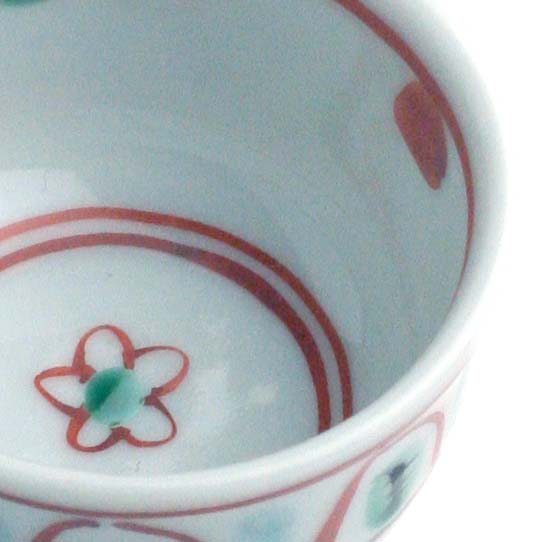 九谷焼 須田菁華 色絵花玉文徳利 椿酒盃2個 九谷焼 須田菁華 色絵花玉