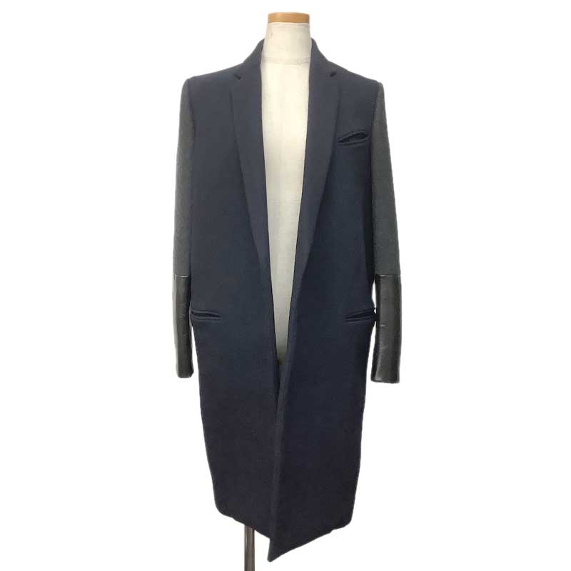 CELINE / L/チェスターコート/36/シルク/NVY/28J804146 CELINE