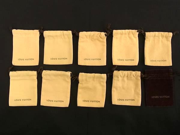 ルイヴィトン LVロゴ ショッパー 保存袋 巾着 ブラウン 大量まとめ 50