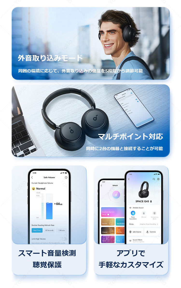 楽天市場】Anker Soundcore Space Q45 Bluetooth 5.3 ワイヤレス