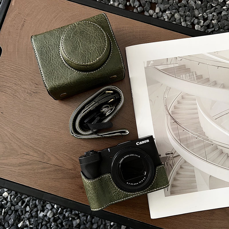 楽天市場】CANON カメラケース PowerShot V1 専用 PUレザー 一眼レフ