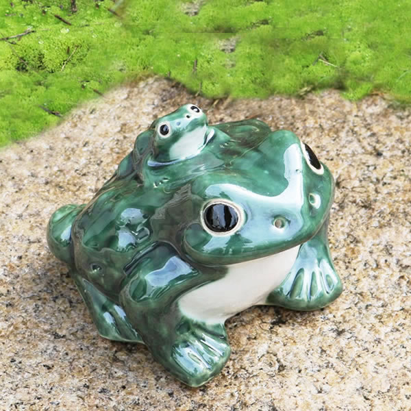 楽天市場】【今だけ限定10%OFFクーポン配布中】信楽焼 6号青蛙 縁起物