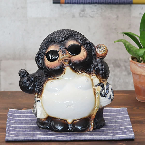 楽天市場】信楽焼 ヤンキー狸 信楽焼たぬき 狸 タヌキ 陶器タヌキ