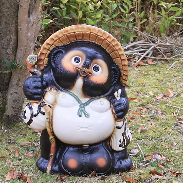 楽天市場】信楽焼 18号福狸 たぬき 信楽焼たぬき 送料無料 タヌキ 陶器