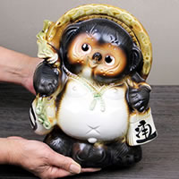 楽天市場】信楽焼 8号ひねり狸オス 信楽焼きたぬき しがらき焼タヌキ