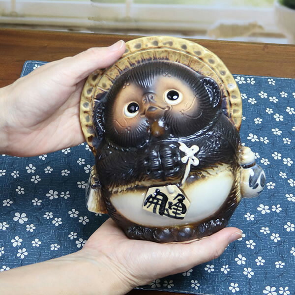 楽天市場】信楽焼 5号お願い狸(オス) 信楽焼きたぬき しがらき焼タヌキ