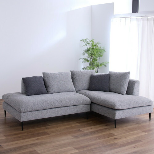 楽天市場】カウチソファ 左カウチ 幅220×奥行150／90×高さ81cm 座面高