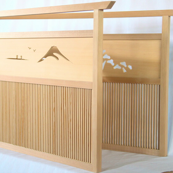 美品 茶道具 飛騨春慶塗縁 利休梅 風炉先屏風 茶室道具 間仕切り 衝立