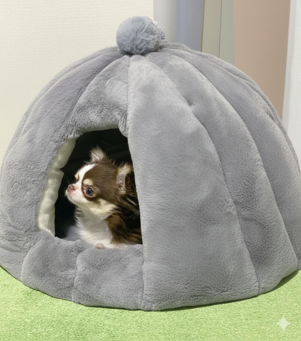 楽天市場】【楽天1位受賞】ペットハウス ドーム 犬 猫 冬 ふわふわ