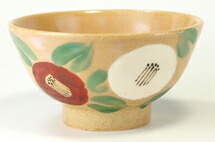 楽天市場】【美濃焼】窯元蔵珍窯 【魯山人の絵柄】椿 ご飯茶碗 普通に