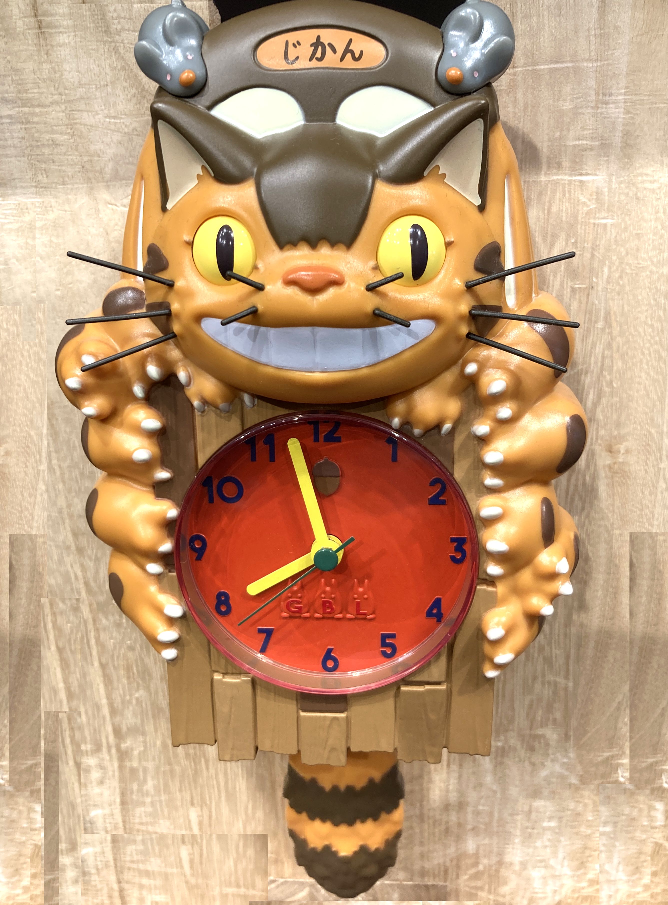となりのトトロ ネコバス 振り子時計 猫バス 時計 GBL となりのトトロ