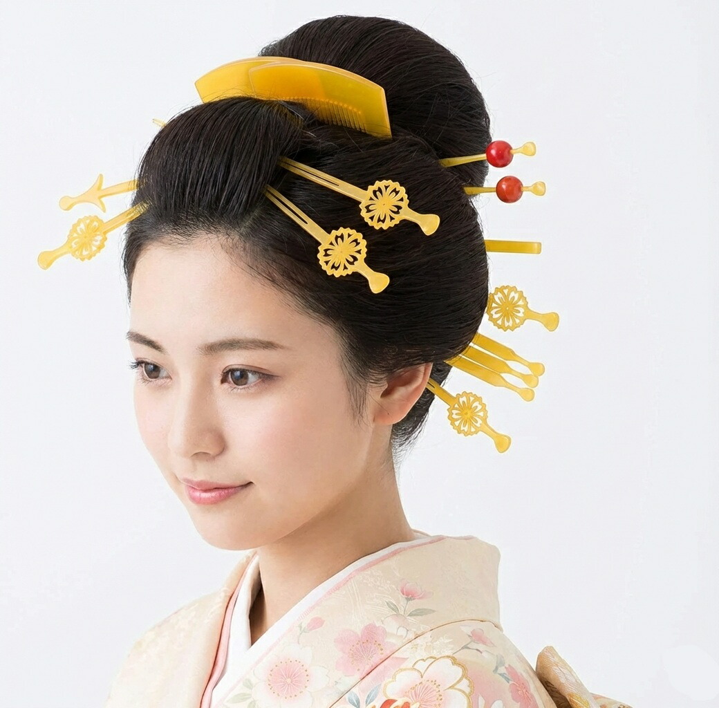楽天市場】花魁 かんざしセット 遊女 芸者 芸妓 簪 髪飾り 成人式