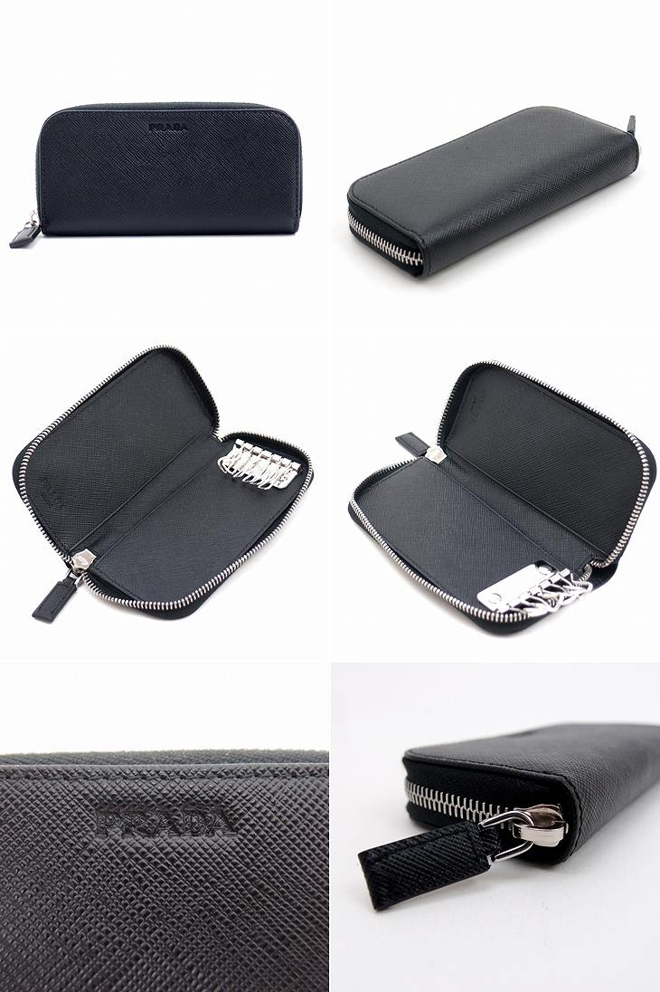 正規品 プラダ サフィアーノ レザー キーケース PRADA プラダ