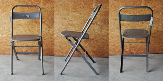 楽天市場】VINTAGE STEEL FOLDING CHAIR / ビンテージ スチール