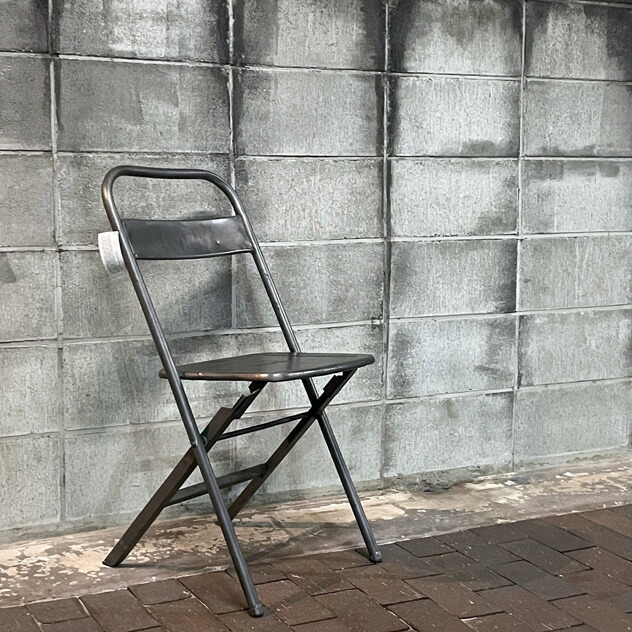 楽天市場】VINTAGE STEEL FOLDING CHAIR / ビンテージ スチール