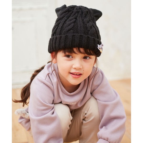 楽天市場】アニマルミミ付きニット帽／エニィファム（any FAM） : 丸井