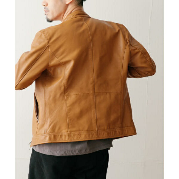 楽天市場】ゴートレザー シングルライダースジャケット／アイテムズ