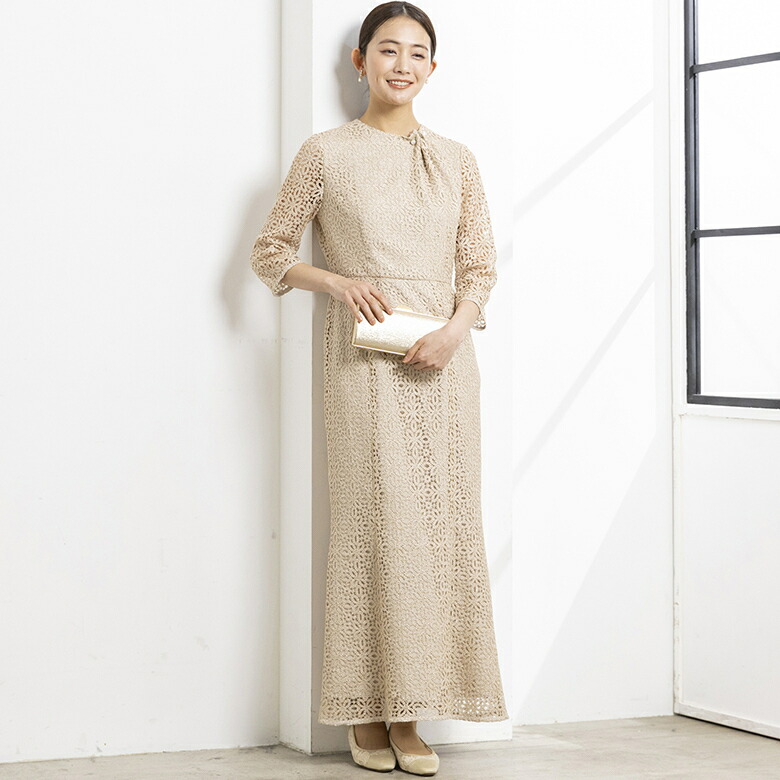 楽天市場】【kaene】ラメクロシェドレス《マザードレス》/フラワー刺繍