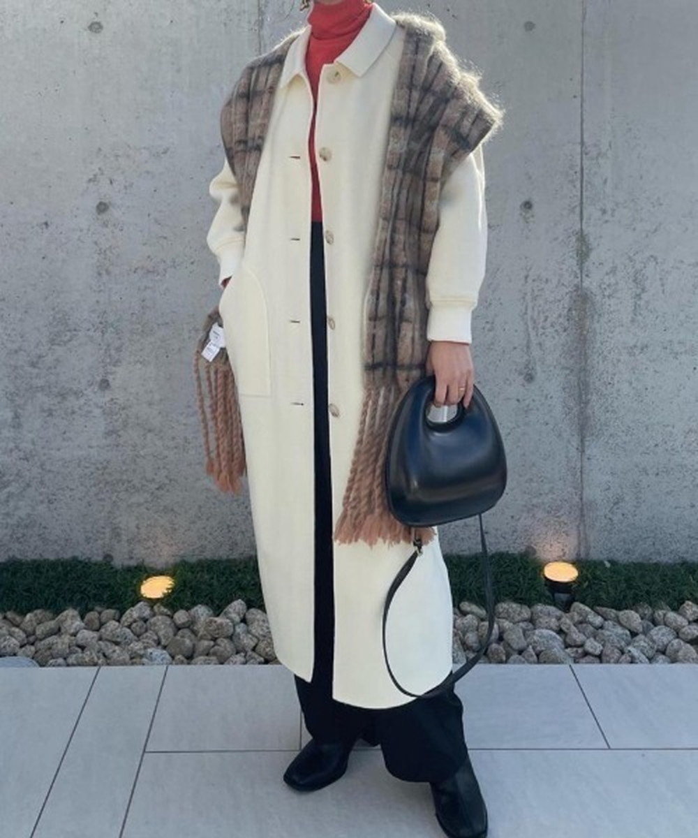 楽天市場】【Audrey and John Wad】リブ付ウールビーバーロングコート