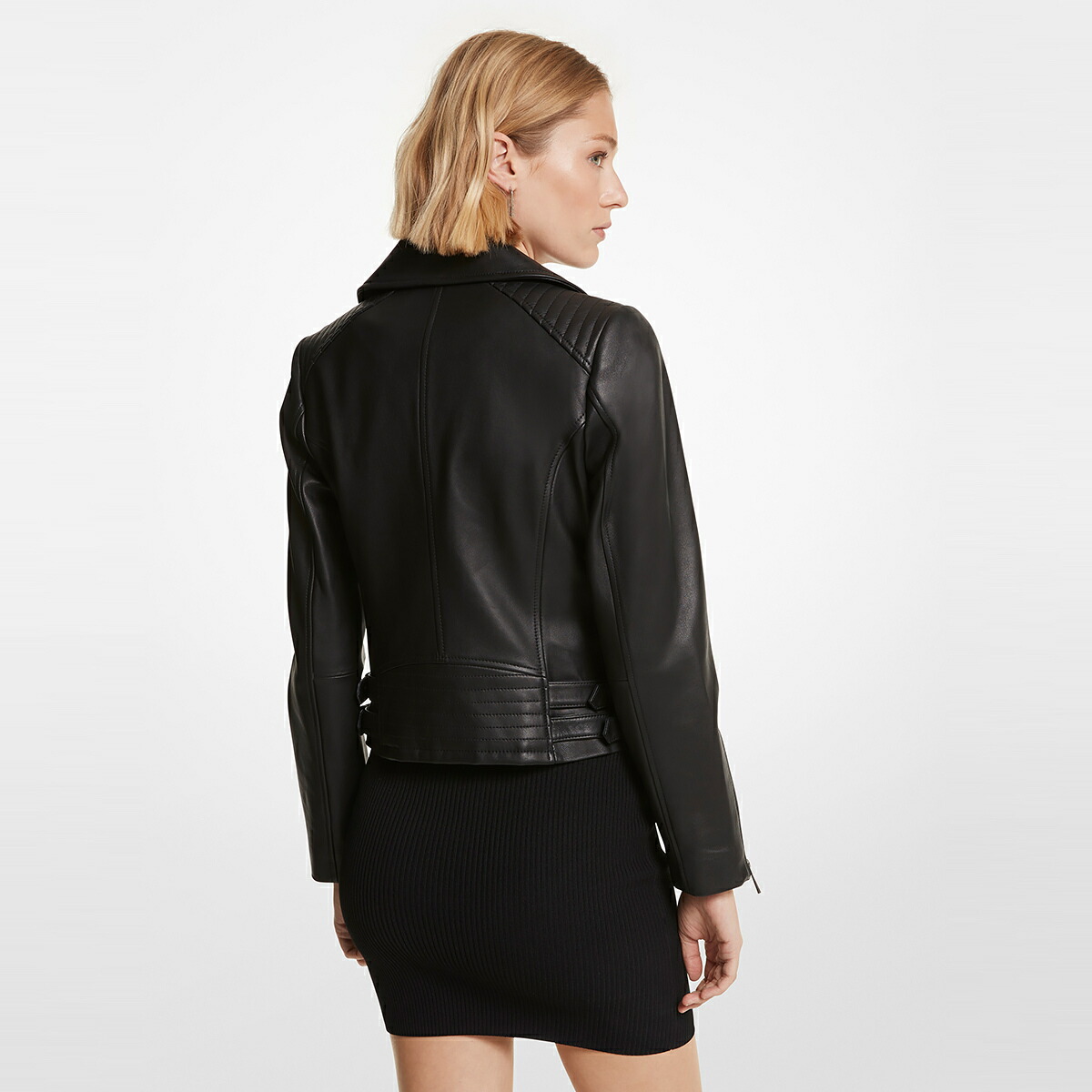 楽天市場】リカット レザー モトジャケット／マイケル・コース