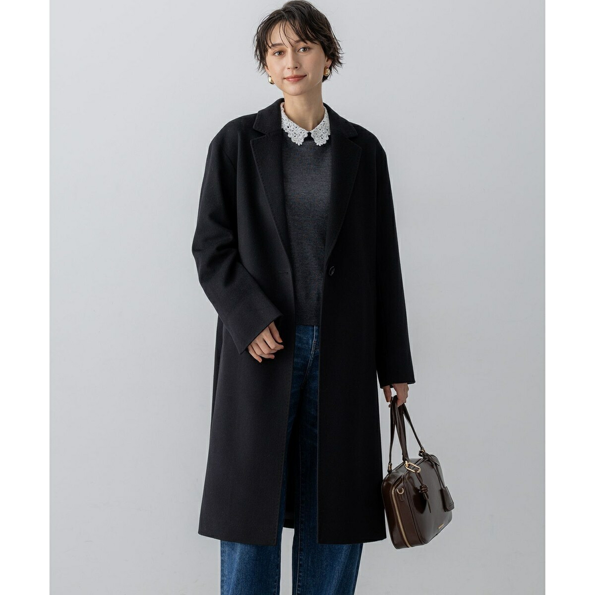 楽天市場】ウールアンゴラビーバー フーデッドコート 23区の通販