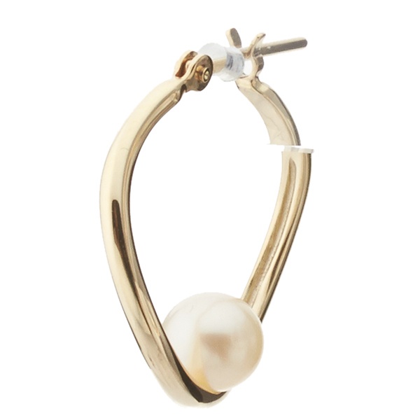 楽天市場】K10YG淡水パールフープピアス／ ヴイエー ヴァンドーム青山