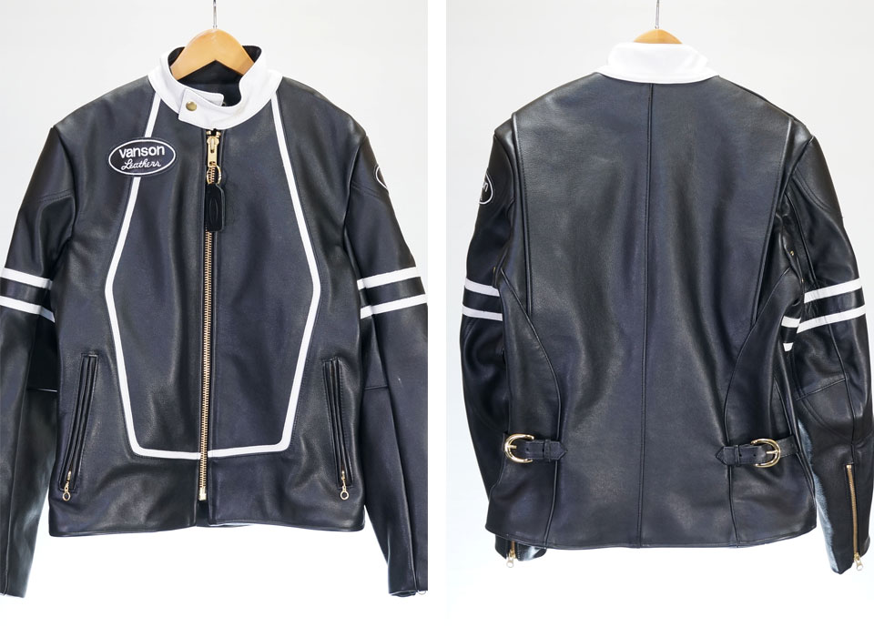 楽天市場】バンソン 別注カスタム シングルライダース レザー