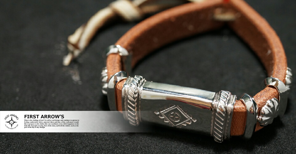 楽天市場】ポイント2倍!!ファーストアローズ レザーカンブレスレット