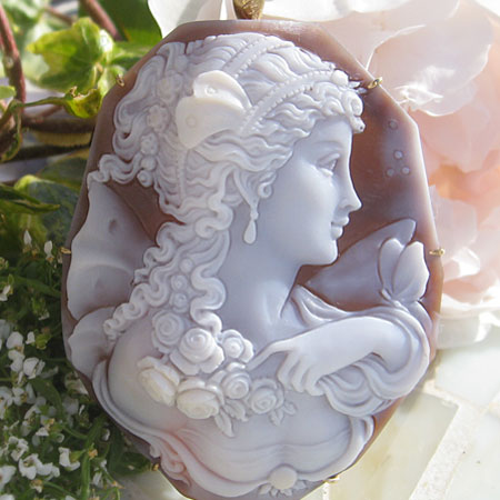 楽天市場】Ciro Accanito作シェルカメオK18, SILVER ペンダント